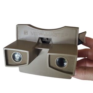 Vintage GAF View-Master Model G Viewer - Tan/Beige 1960s-70s 3D Toy